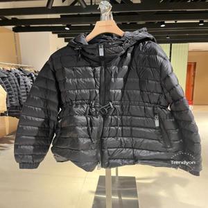 버버리 Burberry Staithes 여성 경량 허리 스트링 퀼티드 패딩
