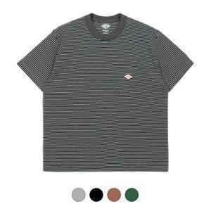 단톤 DANTON 우먼 숏슬리브 포켓 스트라이프 티셔츠 4컬러 DT-C0197 TCB-ST DNB242L103-0013
