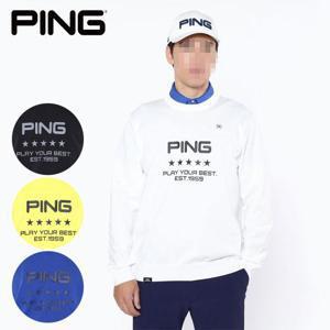 PING 핑 2024년 가을겨울상품 크루 풀오버 맨투맨 티셔츠 남성용 6214270801