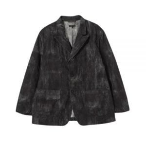 ENGINEERED GARMENTS 엔지니어드 가먼츠 Bedford Jacket Black Cotton Distressed Print (24F1D005-PS190-DZ095) (빈