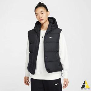 조던 우먼스 NIKE 나이키 스포츠웨어 메트로 패딩 써마 핏 루즈 다운 후드 베스트 - 010