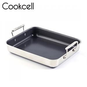 쿡셀 통3중 더블세라믹 IH인덕션 사각멀티팬 32cm