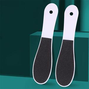 양면 일회용 발 파일 및 경석 페디큐어 세트, 플라스틱 발 문지름 굳은 살 제거제, 무향 각질 제거 발 스크럽