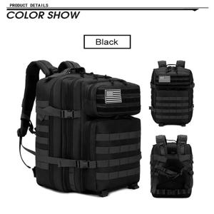 45L 전술 배낭 3P 가방 폭행 배낭 야외 3 일 여행 방수 등산 배낭 캠핑 하이킹 사냥 Mochila