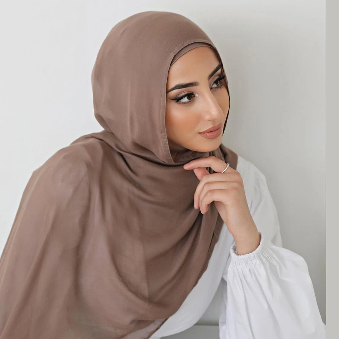 이슬람 모달 Hijab 레이온 코튼 Shawls 여성용 일반 스카프 빅 사이즈 Headscarf 이슬람 Turban 머리띠 190*85cm