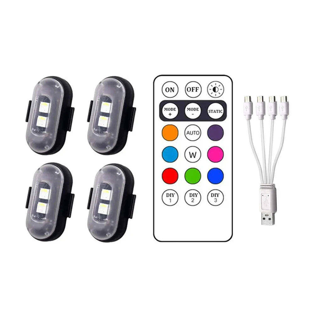 SEAMETAL 무선 조명 항공기 비행기 헬리콥터 경고등 RGB Led 항공기 스트로브 조명 자동차 오토바이 LED 조명