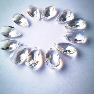 최고 품질 12 개/몫 22MM 지우기 K9 크리스탈면 처리 된 배 크리스마스 장식품 Diy Suncatcher 펜 던 트 크리스마스 로맨틱 장식