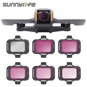 DJI Avata 2 광학 유리 렌즈 용 Sunnylife ND 렌즈 필터 조정 가능한 필터 세트 ND8 ND16 ND32 ND64 ND128 MCUV 액세서리