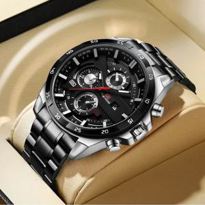 블랙 가죽 시계 탑 브랜드 모터 스포츠 시리즈 46mm 대형 밀리터리 스타일 쿼츠 무브먼트 장식 달력 시계 reloj hombre