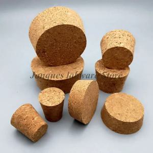 5pcs 상단 직경 32mm ~ 83mm 나무 코르크 실험실 유리 병 마개 주전자 푸딩 병 코르크 캡 뷰렛 튜브 나무 뚜껑