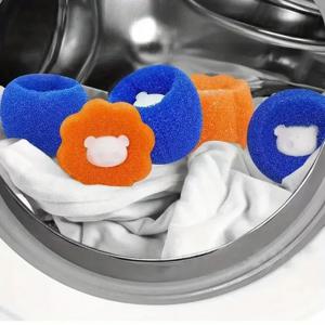 1-5pcs 애완 동물 헤어 리무버 재사용 가능한 공 세탁 세탁기 필터 양모 스티커 고양이 헤어 리무버 애완 동물 모피 린트 포수 홈