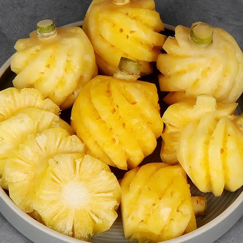 미니 파인애플500g(4-6과) 냉장푸레 작지만 깊은 달콤함 전문가의 손질 껍질제거한 신선하고 풍부한 과육