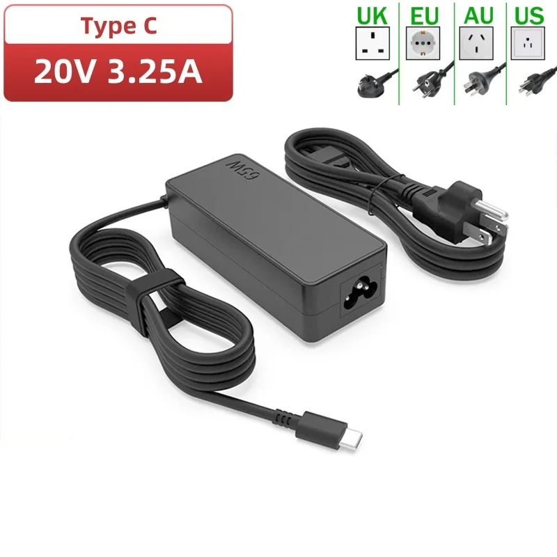 레노버 씽크 패드, Hp, 크롬 북, 요가, 델, ASUS, 에이서 타입 C 고속 전원 어댑터 용 65W USB C 노트북 충전기 전원 어댑터