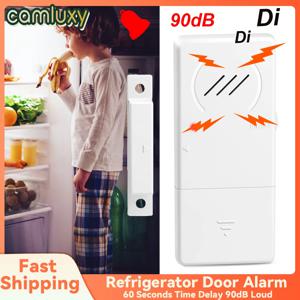 Camluxy 냉장고 도어 알람 열림 시 60초 시간 지연 90dB 시끄러운 초슬림 냉장고 알람 창 열림 알람 안전