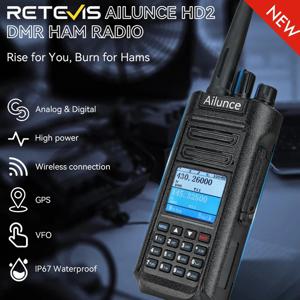 Retevis Ailunce HD2 워키토키 DMR 디지털 무전기 장거리 한국사용 walkie talkie C형 충전식 라디오 IP67 방수 햄무전기 고성능 ham radio 휴대용 walkie-talkie UHF VHF 양방향 통신