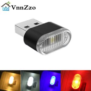 미니 USB 라이트 LED USB 야간 조명 모델링 자동차 주변 조명 네온 인테리어 조명 자동차 쥬얼리 (5 가지 조명 색상)