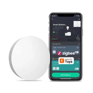 Tuya ZigBee 단추 장면 스위치 지능형 연결 스마트 스위치, 배터리 구동 자동화, 스마트 라이프 지그비 장치로 작동
