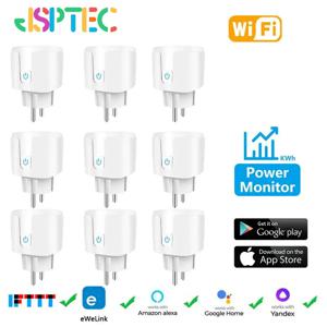 EU WiFi 스마트 플러그 16A/20A 전력 모니터 소켓 원격 앱 제어 스마트 라이프 타이머 스위치 Google Home Alexa Assistant 지원
