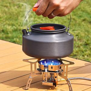 TARKA 3 헤드 가스 스토브 관광 캠핑 버너 접이식 배낭 용광로 5800W 야외 하이킹 피크닉 바베큐 요리 장비