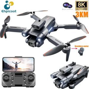 새로운 S1S 미니 드론 카메라 8K 전문 브러시리스 모터 Dron 장애물 회피 HD 듀얼 카메라 Foldable Quadcopter Toys