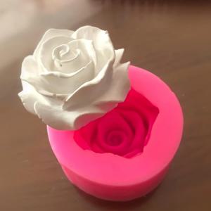 꽃 꽃 장미 모양 실리콘 DIY 3D 케이크 금형 퐁당 비누 컵케익 캔디 초콜릿 젤리 장식 베이킹 도구 금형