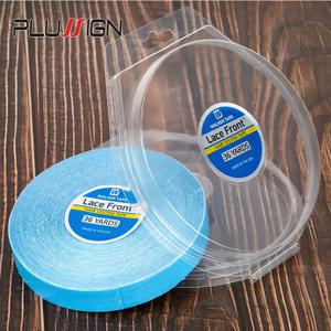 36 야드 헤어 시스템 테이프 양면 워커 테이프 0.8CM 블루 레이스 프론트 가발 테이프 Toupee Sweatproof Ultra Hold 가발 테이프 2.54CM