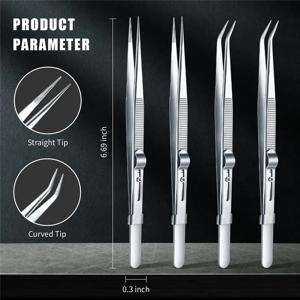 16CM 전문 고정밀 스테인레스 스틸 쥬얼리 족집게 샌드 블라스팅 DIY 다이아몬드 보석 쥬얼리 보석상의 슬롯 버클