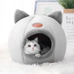 겨울 고양이 침대의 새로운 깊은 수면 편안함 작은 매트 바구니 작은 개집 제품 애완 동물 텐트 아늑한 동굴 둥지 실내 카마 가토