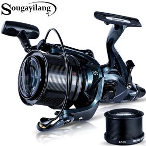 Sougayilang 9000-12000 풀 메탈 스풀 지그 트롤링 롱 샷 캐스팅 및 바닷물 서핑 큰 바다 스피닝 낚시 릴