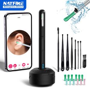 WiFi 내시경 4.2mm 1080P 귀이개 카메라 (귀이개 받침대 포함) iOS/안드로이드용 귀 청소용 검이경 (귀지 제거 도구 포함)