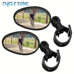 자전거 거울 사이클링 후면보기 거울 360 학위 조절 회전식 핸들 바 거울 광각 MTB 도로 자전거 액세서리