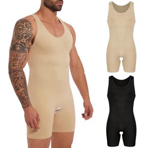 민소매 바디 수트 남성 전신 셰이퍼 압축 언더 셔츠 새로운 Shapewear Tummy Control Faja Para Hombres 슬리밍 조끼