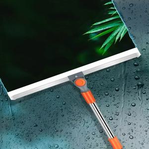 실리콘 스크레이퍼 빗자루 매직 와이퍼 높은 장소 유리 와이퍼 바닥 걸레 가정용 욕실 청소 물 실리콘 스크레이퍼 빗자루 매거진