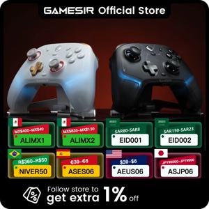 Nintendo Switch 2/iPhone/Android용 GameSir Cyclone 2 무선 컨트롤러, 홀 효과 조이스틱이 포함된 Bluetooth 게임패드