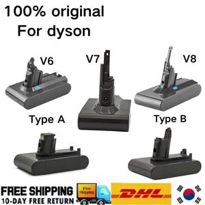 다이슨 V6 V7 V8 V10 시리즈 SV07 SV09 SV10 DC31 DC34 Absolute Fluffy Animal Pro Bateria 용 진공 청소기 충전식 배터리