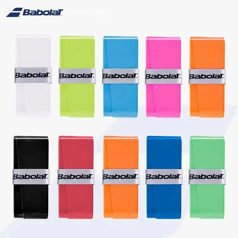 12PCS Babolat 라켓 오버 그립 땀 밴드 흡수 테니스 배드민턴 라켓 핸드 접착제 테니스 그립 PU 미끄럼 방지 오버 그립