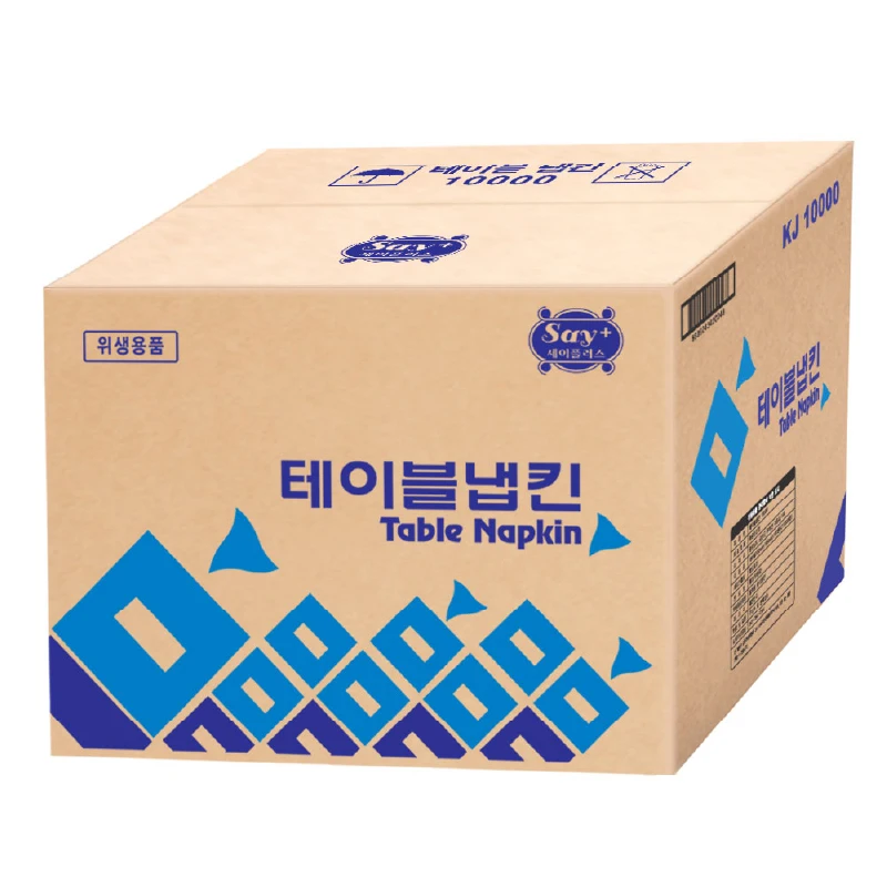 ★천연펄프 냅킨★ 숨 순수 테이블 냅킨 10000매 부드러운 업소용 가정용 대용량 내프킨
