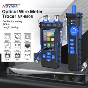 NOYAFA NF-8508 네트워크 케이블 테스터 광 와이어 미터 추적기 LCD 디지털 충전식 네트워크 라인 파인더 와이어 PoE 검사기
