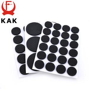 KAK 1-24PCS 자기 접착제 가구 다리 피트 깔개 펠트 패드 안티 슬립 매트 범퍼 댐퍼 의자 테이블 보호기 하드웨어