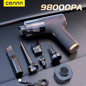 CENRR 98000PA 자동차 진공 청소기 휴대용 무선 청소기 가전 제품을위한 강력한 강력한 흡입 휴대용 청소 기계