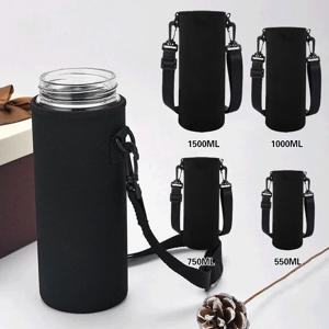 550ml 휴대용 네오프렌 진공 컵 슬리브 물병 커버 절연체 슬리브 가방 유리 병 케이스 파우치 스포츠 캠핑 액세서리