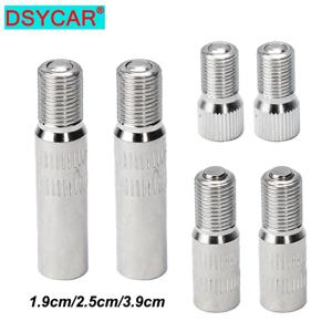 1 쌍 19mm 25mm 39mm 나사 식 밸브 캡 스템 확장 휠 타이어 캡 익스텐더 어댑터 자동차 자동차 트럭 크롬 도금 황동