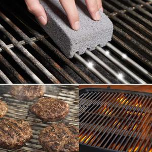 1pc 바베큐 그릴 청소 브러시 ​​벽돌 블록 바베큐 청소 돌 경석 벽돌 바베큐 랙 야외 주방 바베큐 도구