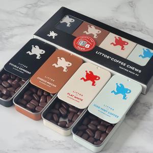 littos 뉴질랜드 씹어먹는 커피콩 캔디 15g X 4통 4가지 맛 커피의 진한향과 맛의 풍미