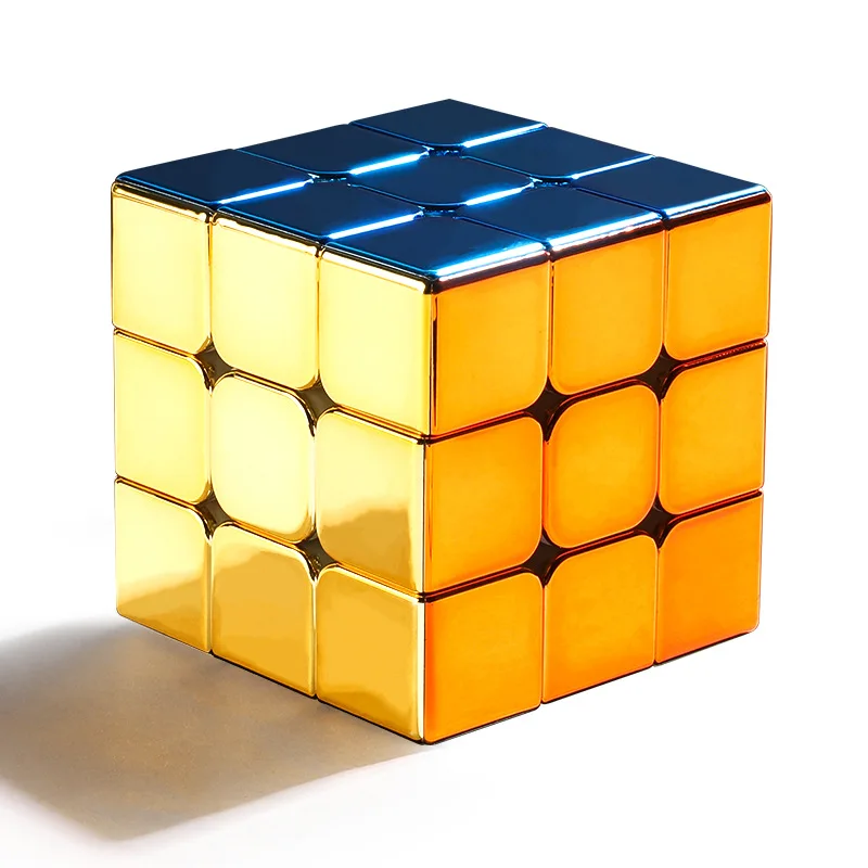 Picube SengSo Metal 3x3 마그네틱 골든 큐브 매직 큐브 퍼즐, 스피드 시브 M3 3x3x3 매직 큐브 장난감