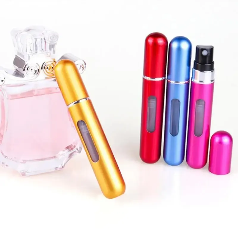 5ml 향수 하위 병 바닥 충전 하이 엔드 휴대용 프레스 스프레이 작은 스프레이 병 빈 병 샘플 하위 포장 장치