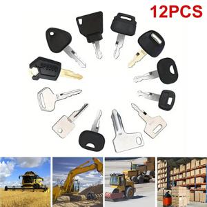 Volvo BOBCAT Hitachi Komatsu 굴삭기 용 Caterpillar Jcb Yanmar Kobelco 용 12 키 중장비 건설 점화 키