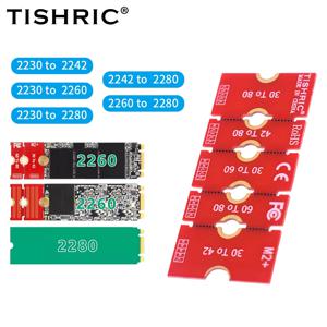 TISHRIC M.2 SSD 확장 어댑터 M2 솔리드 스테이트 드라이브 2230 2242 2260 ~ 2280 확장 브래킷 카드 라이저 전송 변환