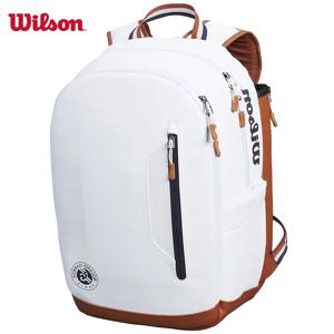 Wilson Roland Garros 클레이 테니스 가방 프렌치 오픈 기념 투어 테니스 라켓 배낭 최대 2개 라켓(구획 포함)