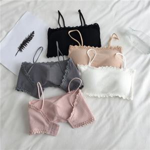 여성용 브래지어 여성 튜브 탑 브래지어 여성용 서스펜더 속옷 아름다운 탱크 탑 Seamless Comfort Bra 스포츠 브라 레이스 탑